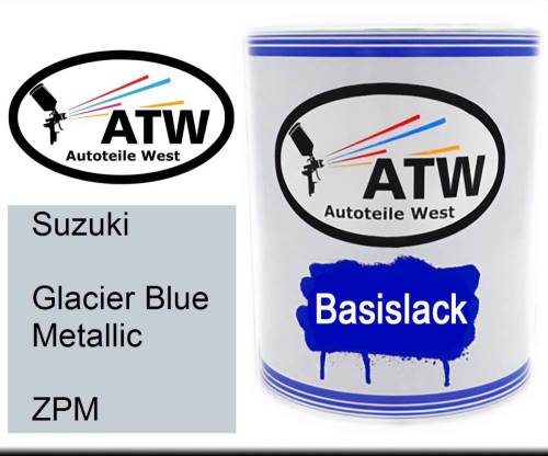 Suzuki, Glacier Blue Metallic, ZPM: 1L Lackdose, von ATW Autoteile West.